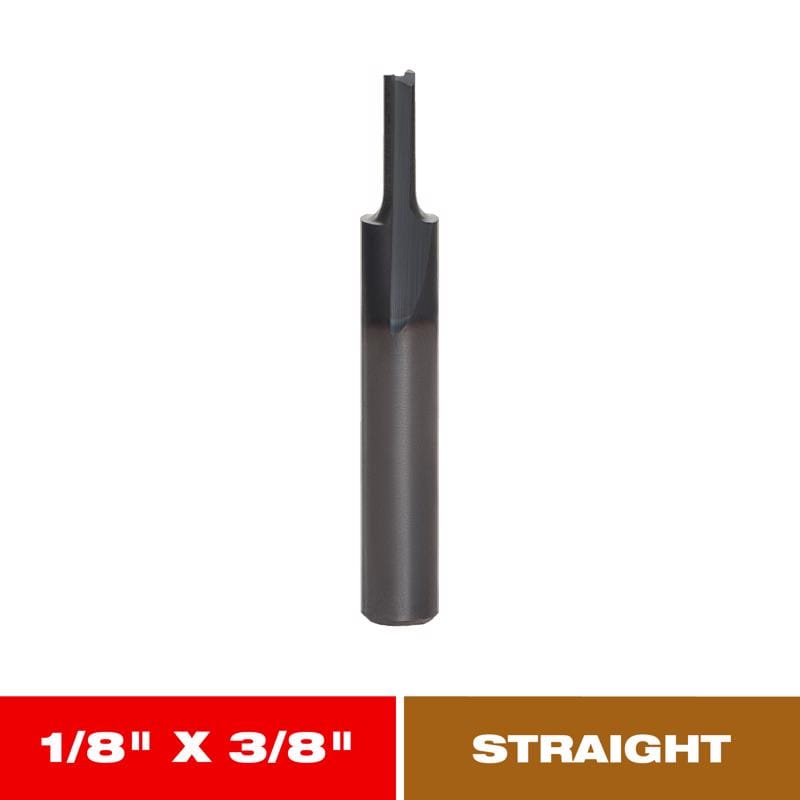 Diablo DR04100 1/8 in. D X 1-3/4 in. L Carbide Double Flute Straight Router Bit