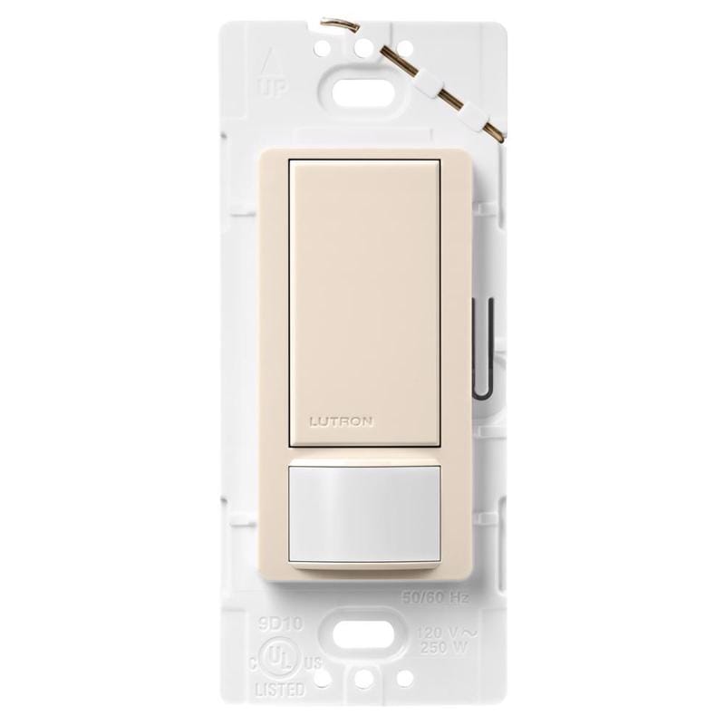 Lutron MS-OPS5MH-LA Maestro 5 amps Single Pole or 3-way Push Button Dimmer Switch Light Almond 1 pk