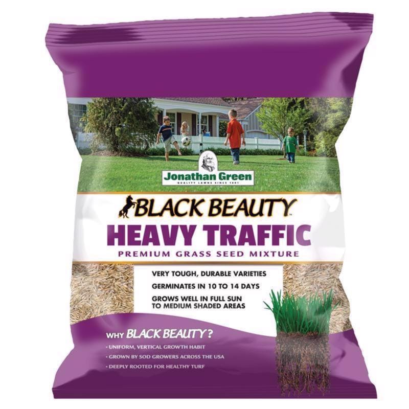 Jonathan Green 10970 Black Beauty Heavy Traffic Mixed Full Sun/Medium Shade Grass Seed 3 lb