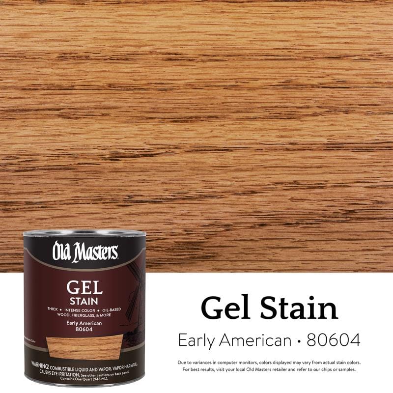 Old Masters 80604 Semi-Transparent Early American Oil-Based Alkyd Gel Stain 1 qt