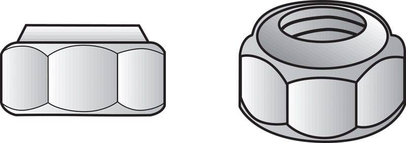 Hillman 0829720 1/4 in. Stainless Steel SAE Nylon Lock Nut 50 pk