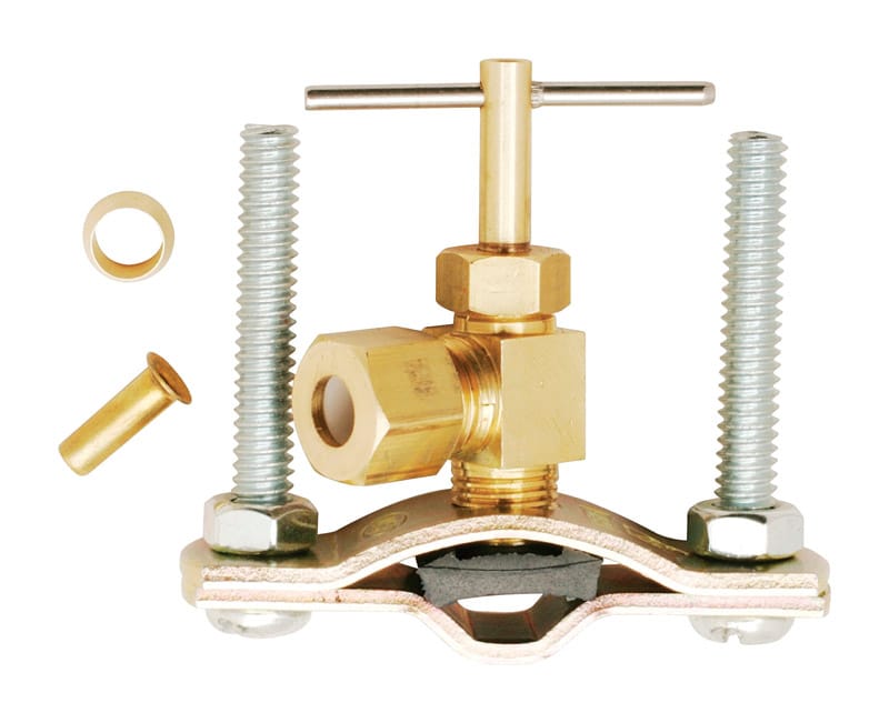 Plumb Pak PP25502LF 1/4 in. Brass Saddle Valve