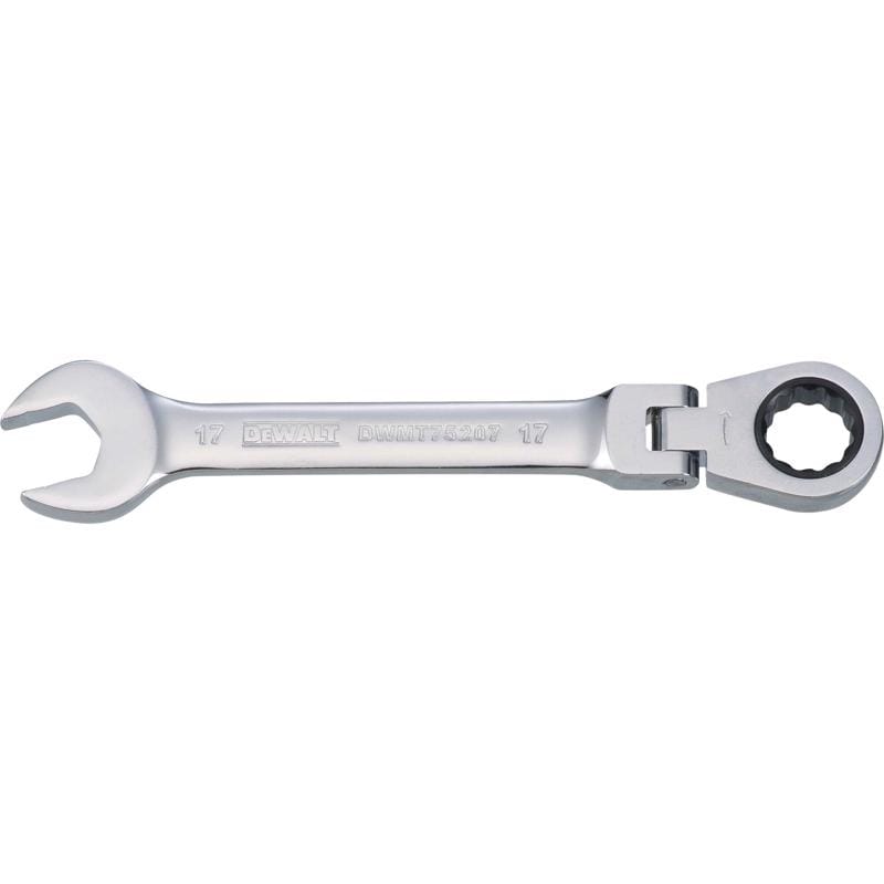 Dewalt DWMT75207OSP 17 mm X 17 mm 12 Point Metric Flex Head Combination Wrench 7.46 in. L 1 pc