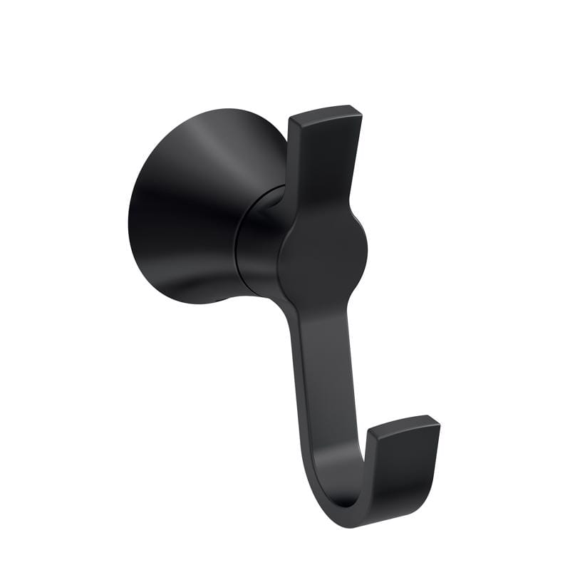 Moen Y0703BL Mikah 3-3/4 in. H X 1-29/32 in. W X 3-1/4 in. L Matte Black Robe Hook