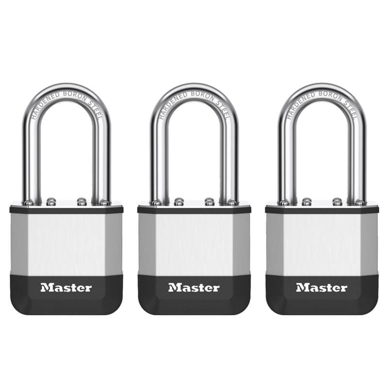 Master Lock PK1KATRILFHC Elite 1.75 in. W X 3.5 in. L Laminated Steel 5-Pin Cylinder Padlock