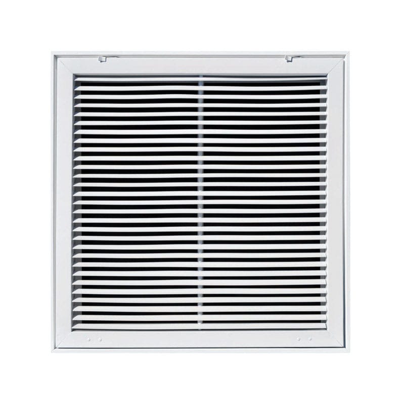 Tru Aire C29020X20 20 in. H X 20 in. W 1-Way Powder Coat White Steel Return Air Filter Grille