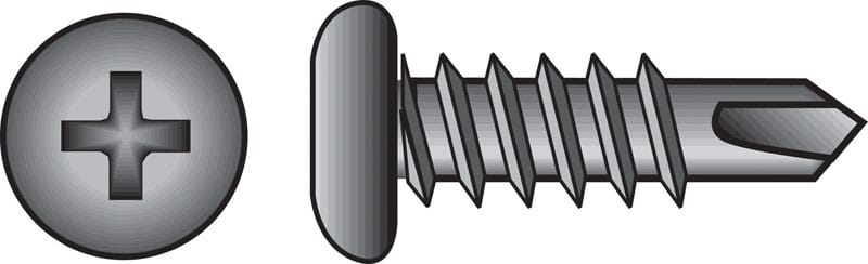 Hillman 560258 No. 6 Ga. X 3/8 in. L Phillips Pan Head Sheet Metal Screws 1 pk