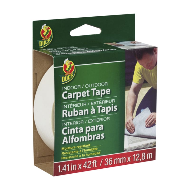 Duck 286373 1.41 in. W X 42 ft. L Polyester Indoor and Outdoor Carpet Tape