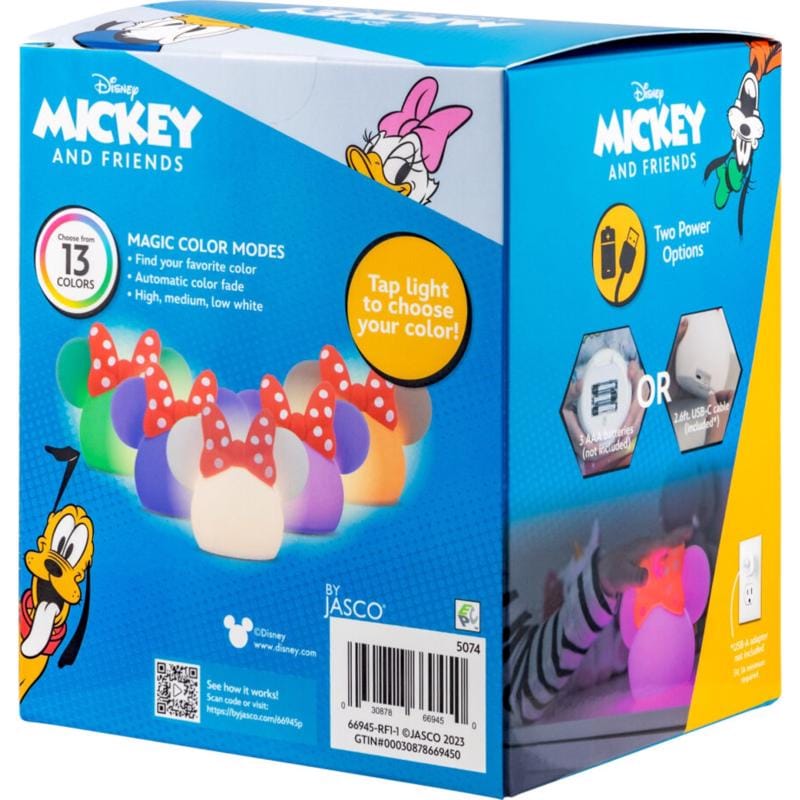 Disney 66945 Manual Battery Powered Minnie Mouse LED Night Light