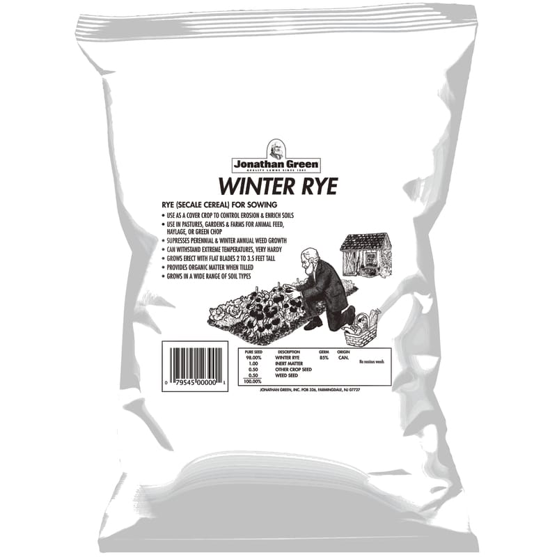 Jonathan Green 12390 Winter Rye Annual Ryegrass Full Sun Grass Seed 56 lb