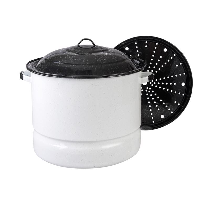 Cinsa 321162 Ceramic Over Steel Steamer Set 34 qt