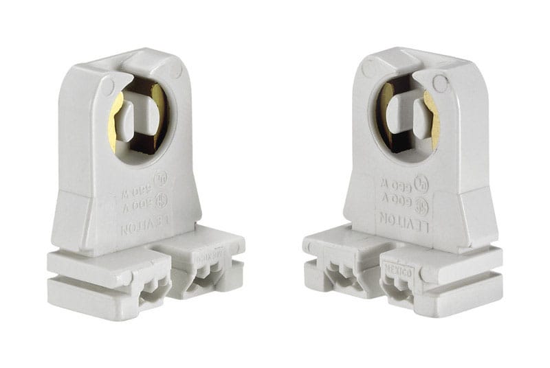 Leviton C20-13351-00W Thermoset Plastic Fluorescent Pedestal Base Lampholder 1 pk