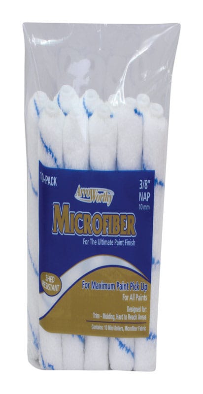 ArroWorthy 4-MFR3CK 0400 Microfiber 4 in. W X 3/8 in. Mini Paint Roller Cover 10 pk