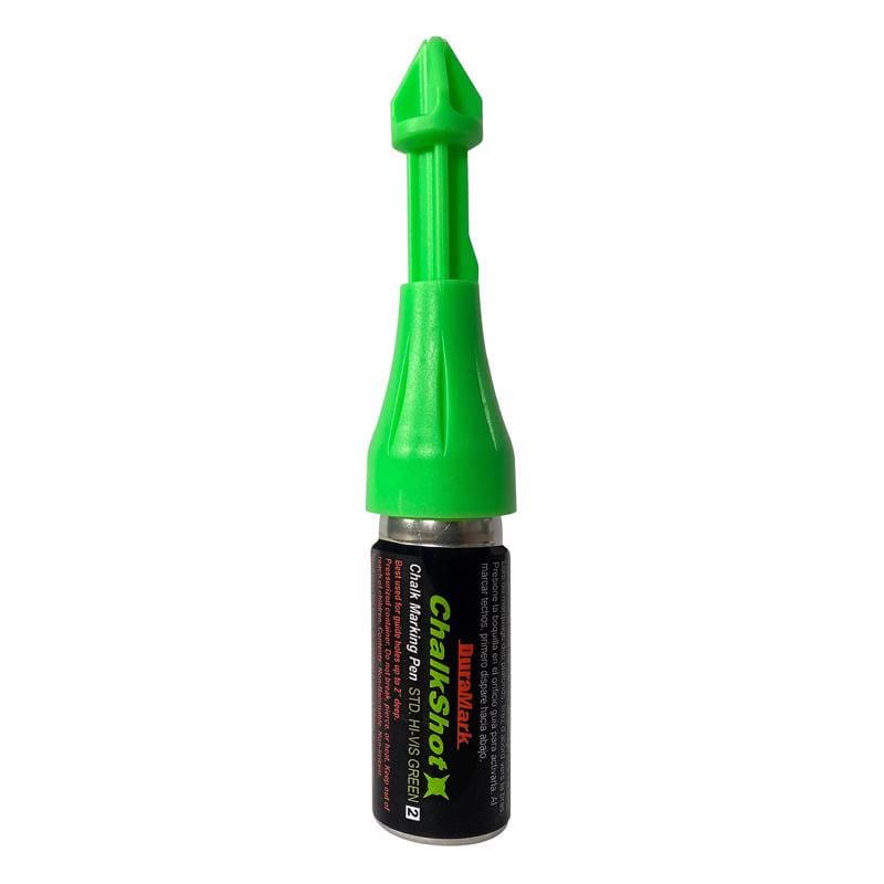 DuraMark 76710AC 1 oz Hi-Visibility Marking Chalk Fluorescent Green 1 pk