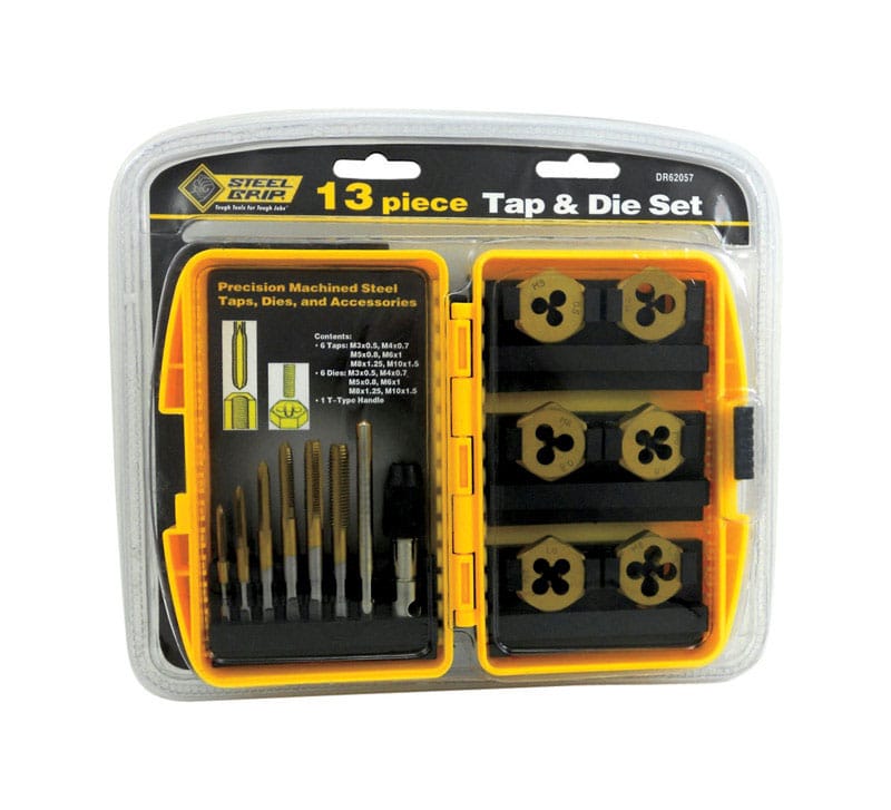 Steel Grip DR62057MM Metric M3-0.5, M4-0.7, M5-0.8, M6-1.0, M7-1.0, M8-1.25 M3-0.5, M4-0.7, M5-0.8, M6-1.0, M7