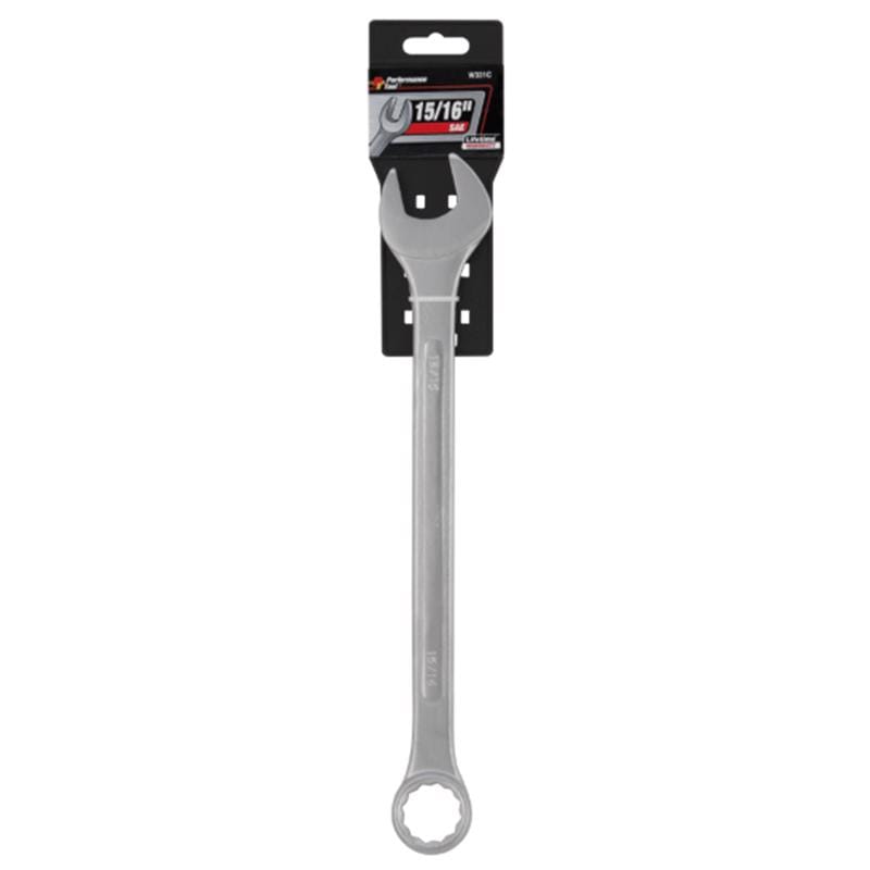 Performance Tool W331C 15/16 in. X 15/16 in. 12 Point SAE Combination Wrench 1 pc
