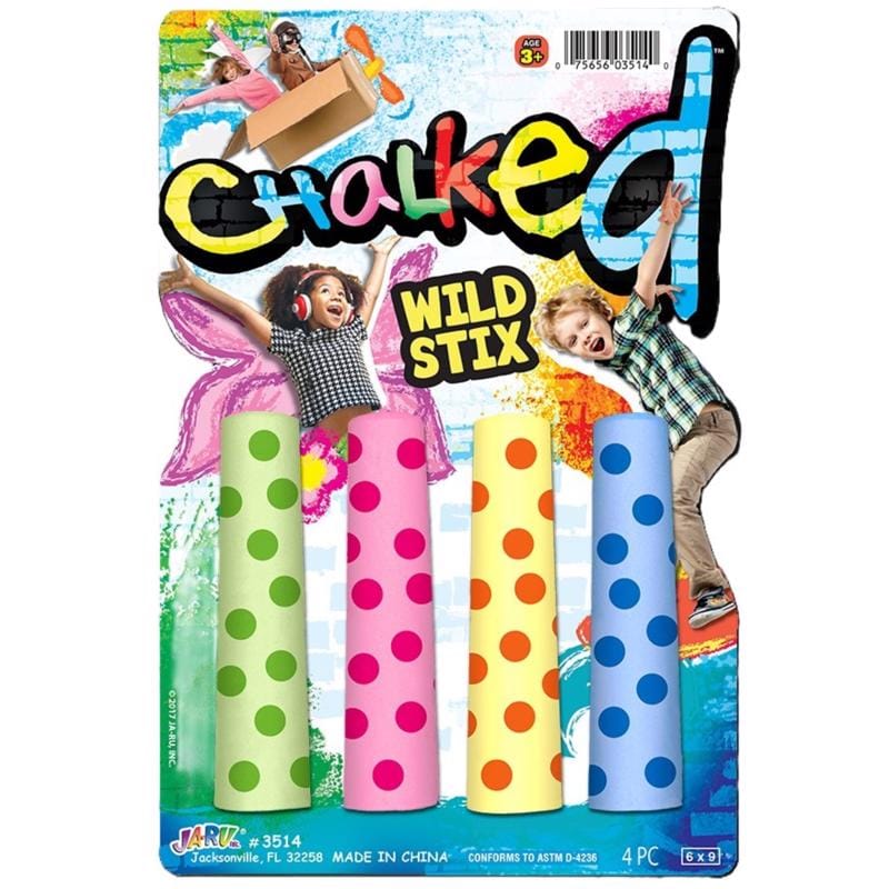 Ja-Ru 3514 Sidewalk Chalk Multiple 4 pc
