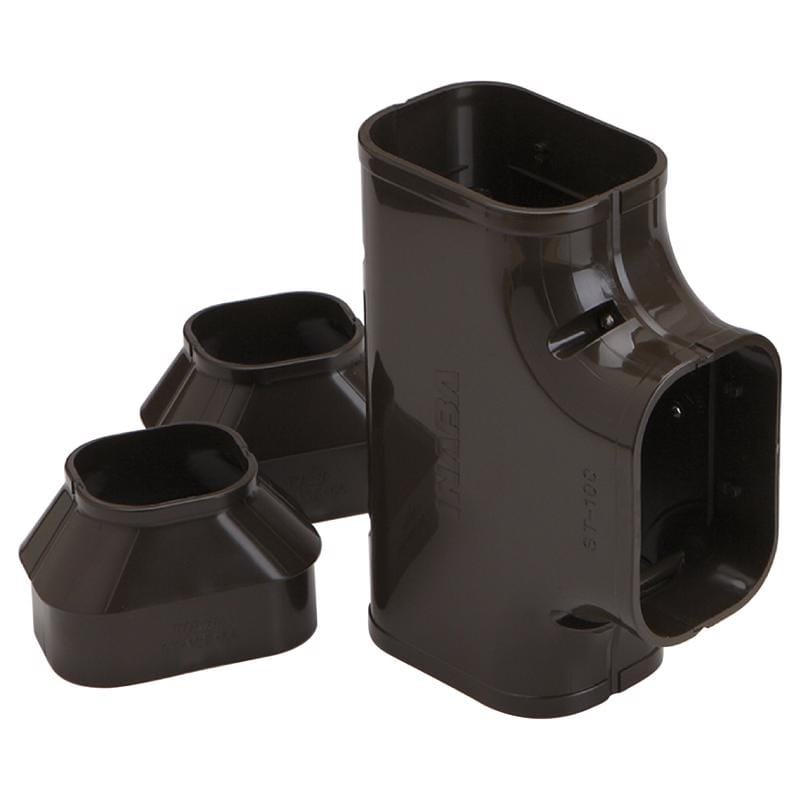 Slimduct 85475 Lineset Cover Tee 3.75 in. W X 3.125 in. H Brown