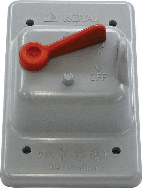 Cantex 5133330B Rectangle PVC 1 gang 4-13/16 in. H X 3 in. W Toggle Cover