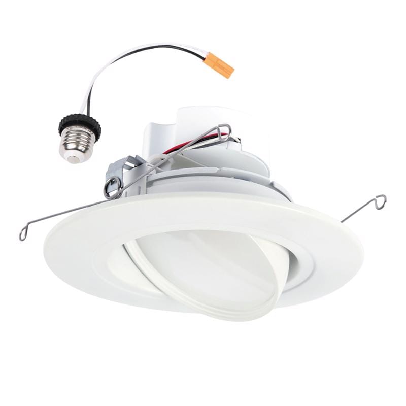 Halo RA56LS9FSD2W1EW White 5/6 in. W LED Recessed Lighting Gimbal 8.8 W