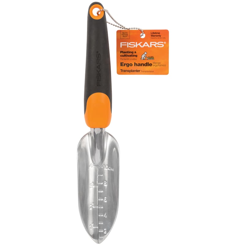 Fiskars 384230-1001 300S 12 in. Aluminum Garden Transplanter Aluminum Handle