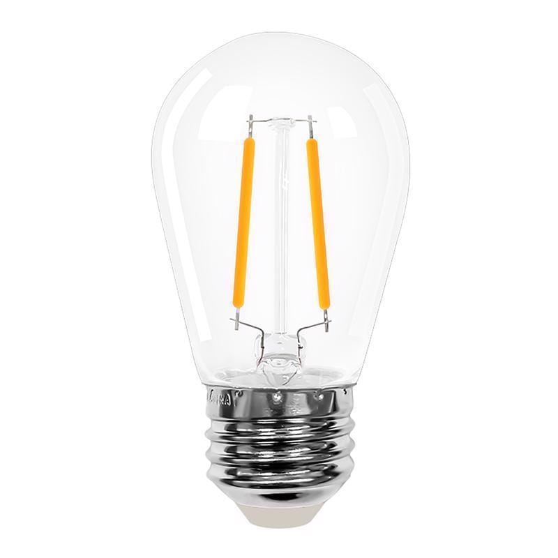 Belle Luci 17-02006 Holiday Bright Lights S14 E26 (Medium) Filament LED Bulb Warm White 1.5 Watt Equivalence