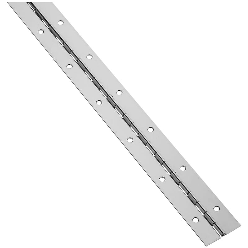 National Hardware N148-486 72 in. L Nickel Continuous Hinge 1 pk