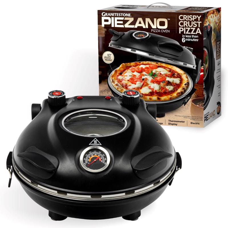 Granitestone 1424 Piezano Matte Black Electric Pizza Oven