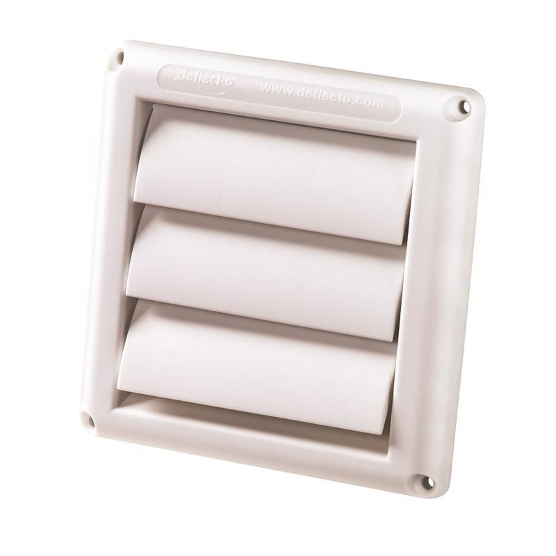 Deflect-O HS4W/18 Supurr-Vent 6 in. L X 4 in. D White Plastic Vent Dryer Hood