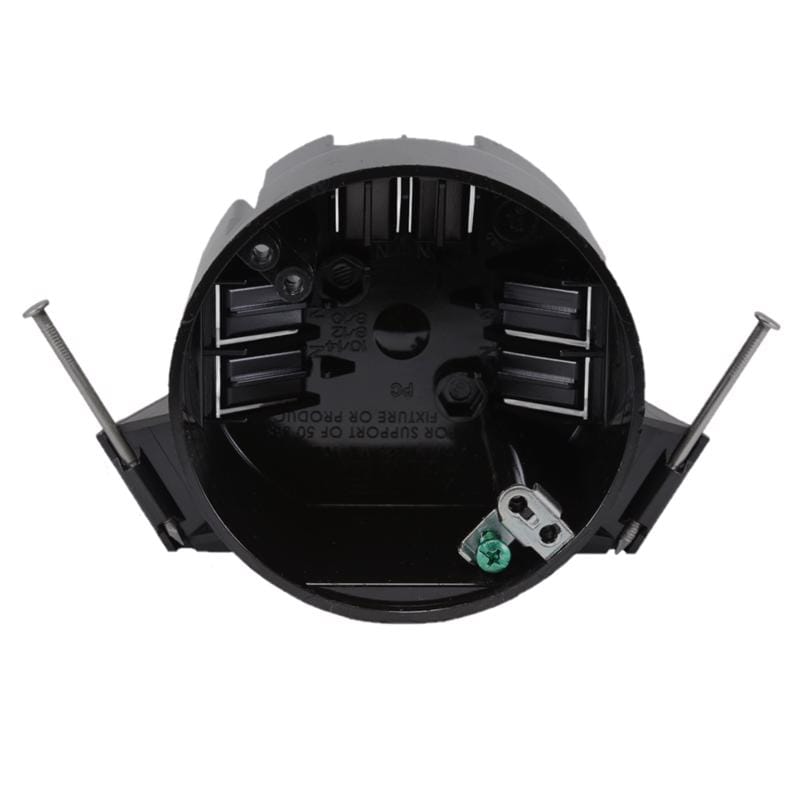 Cantex EZ20CNG EZ Box New Work 20 cu in Round Polycarbonate Ceiling Box Black