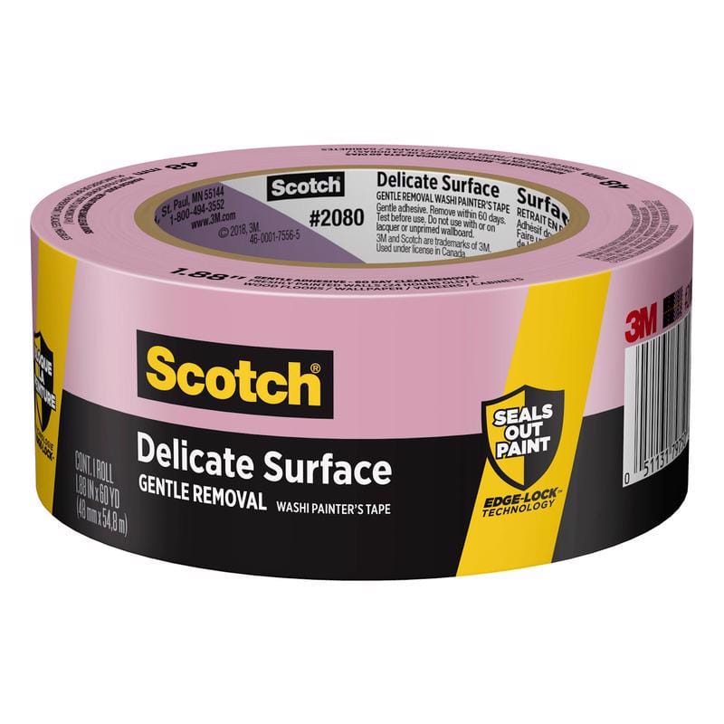 Scotch 2080-48EC 1.88 in. W X 60 yd L Purple Medium Strength Painter's Tape 1 pk