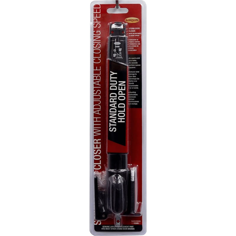 Larson CH1030501 Black Aluminum Pneumatic Door Closer
