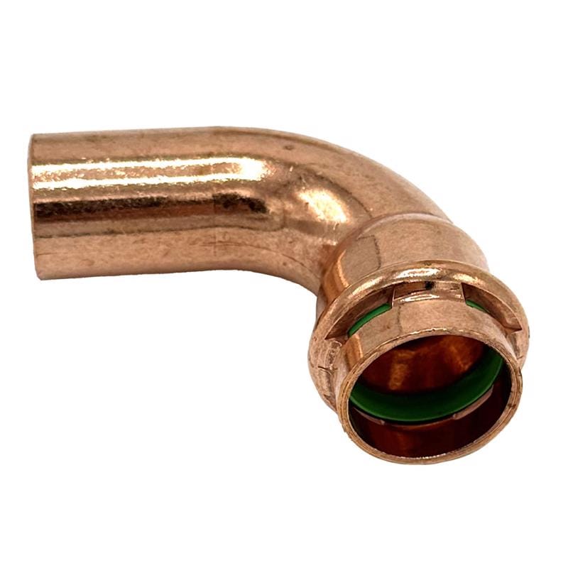 Quickfitting SPWE22-STR 3/4 in. FTG in. X 3/4 in. D Press in. Copper 90 Degree Street Elbow