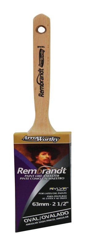 ArroWorthy 6420 0250 Rembrandt 2-1/2 in. Semi-Oval Angle Paint Brush