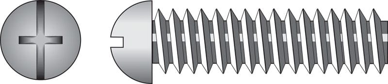 Hillman 90200 No. 8-32 Ga. X 1-3/4 in. L Combination Round Head Zinc-Plated Steel Machine Screws 100 pk