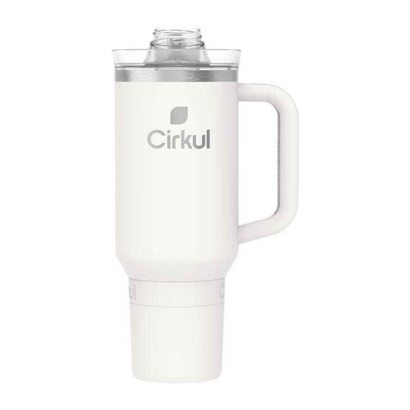 Cirkul 810153411253 All-Day StrawSip 40 fl. oz. Pearl BPA Free Double Wall Tumbler