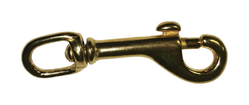 Baron 5025B-3/8 3/8 in. D X 3 in. L Polished Bronze Bolt Snap 80 lb