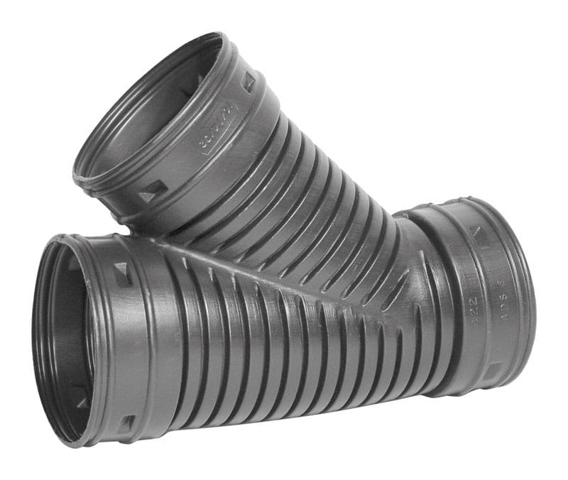 Advanced Drainage Systems 0622AA Schedule 40 6 in. Snap X 6 in. D Snap Polyethylene 16 in. Wye 1 pk