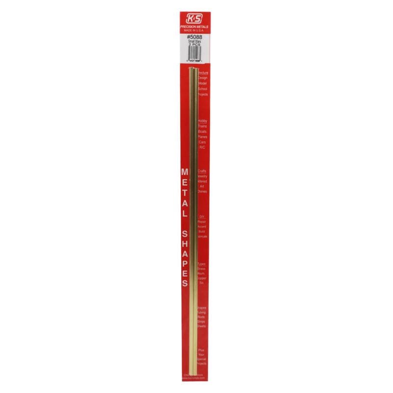 K&S 5088 0.014 in. W X 12 in. L Star Brass Tube 1 pk