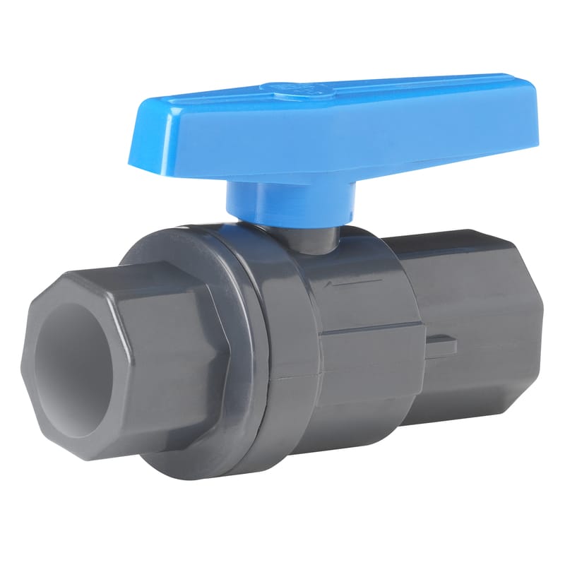 Homewerks VBVP80LTE8B 2 in. PVC Slip Ball Valve Full Port Quarter-Turn Lever For Potable Water