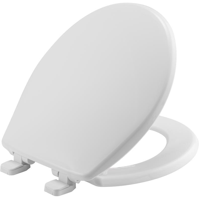 Mayfair BY Bemis 80SLOW-000 Caswell Slow Close Round White Plastic Toilet Seat