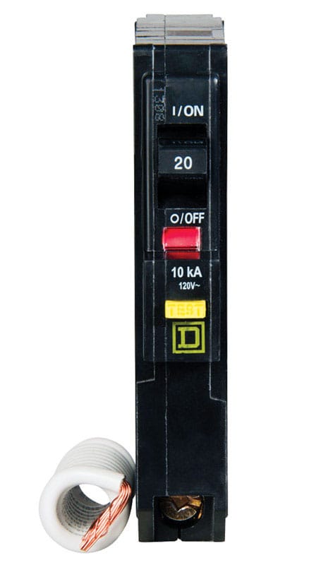 Square D QO120GFICP QO 20 amps Plug In Single Pole Circuit Breaker