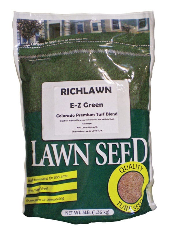 Richlawn RTFEZGGRASS3 EZ Green Kentucky Bluegrass Sun or Shade Grass Seed 3 lb