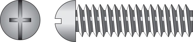 Hillman 90140 No. 6-32 Ga. X 1-1/2 in. L Combination Round Head Zinc-Plated Steel Machine Screws 100 pk