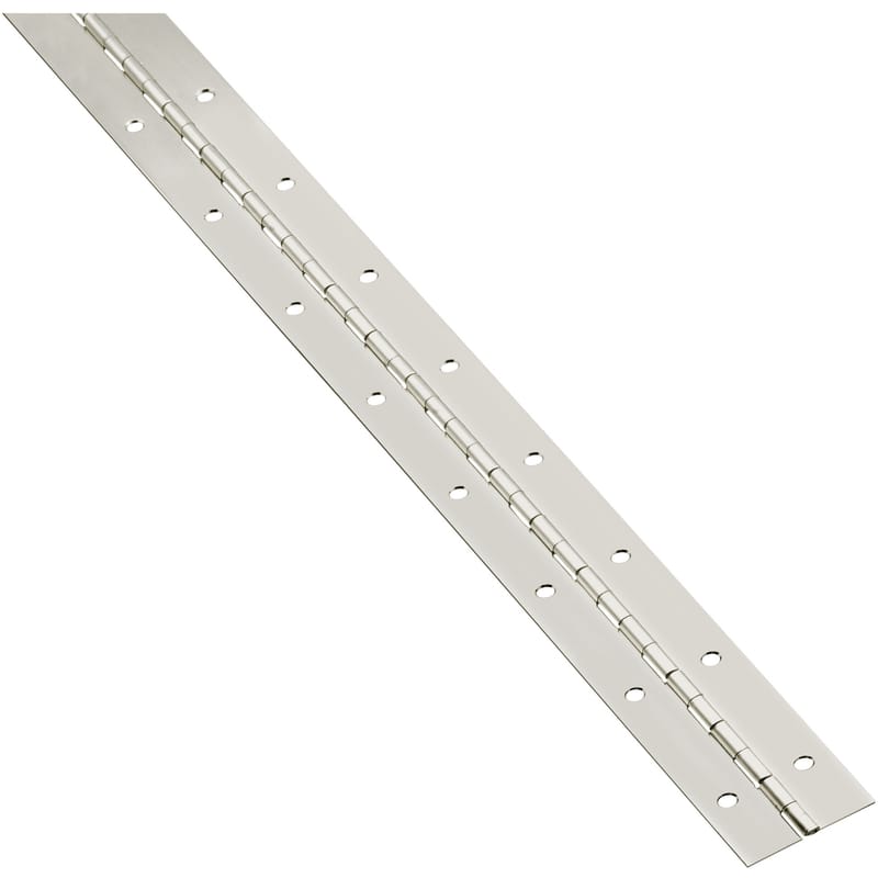 National Hardware N148-171 30 in. L Nickel Continuous Hinge 1 pk