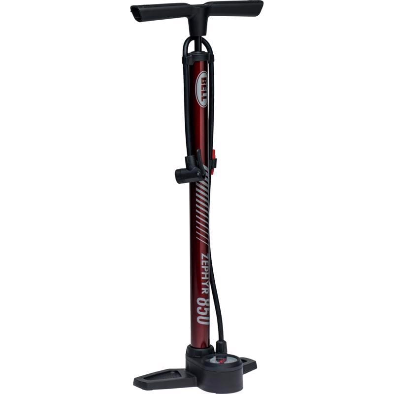 Bell Sports 7152770 Zephyr 850 Steel Bicycle Floor Pump Maroon