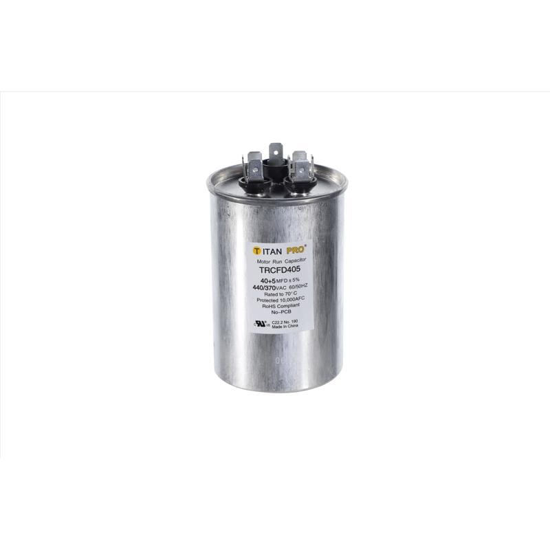 Titan Pro TRCFD405 40+5 MFD 440 V Round Run Capacitor