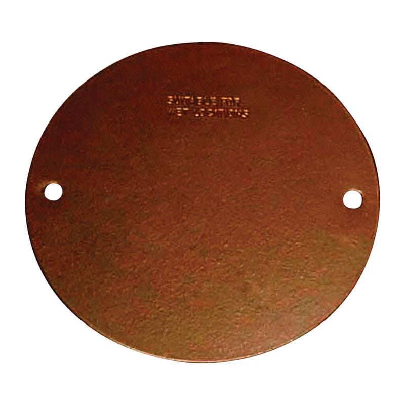 Sigma Engineered Solutions 14241BR Round Stamped Steel 4.13 in. H X 4.13 in. W Flat Box Cover