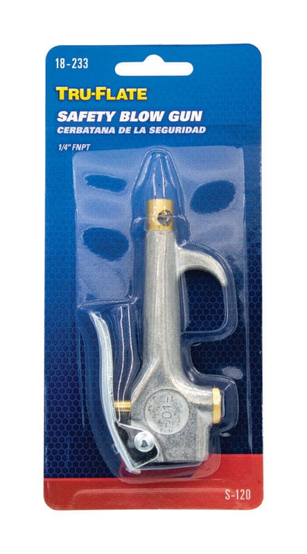 Tru-Flate TRFL18233 Steel Air Blow Gun Safety Lever 1/4 in. FNPT 1 pc