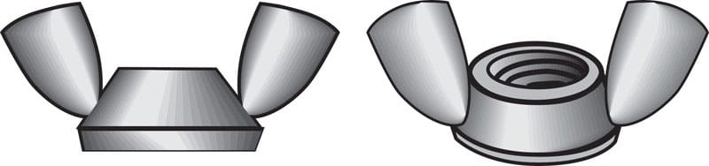 Hillman 0830010 3/8 in. Cold Forged Stainless Steel USS Wing Nut 50 pk
